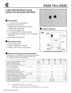 ES2D Datasheet PDF Collmer Semiconductor