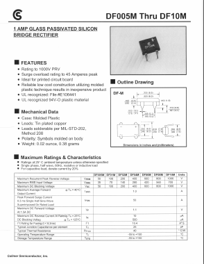 DF005M Datasheet PDF Collmer Semiconductor