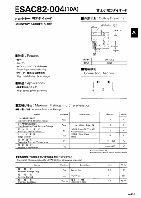 ESAC82-004 Datasheet PDF Collmer Semiconductor