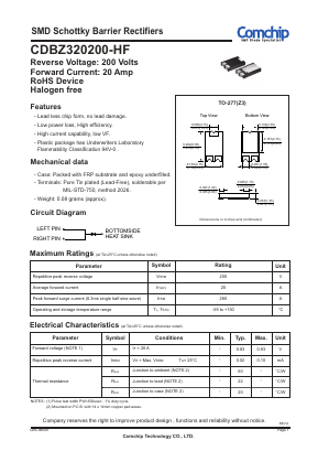 CDBZ320200-HF Datasheet PDF ComChip