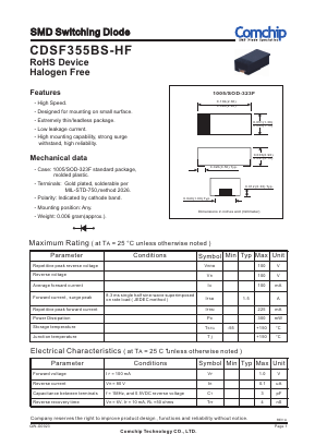 CDSF355BS-HF Datasheet PDF ComChip
