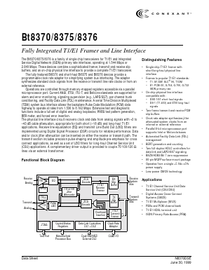 BT8370 Datasheet PDF Conexant Systems
