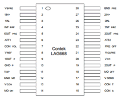 LAG668 Datasheet PDF Contek Microelectronics