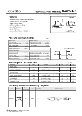 KAQY414S Datasheet PDF COSMO Electronics