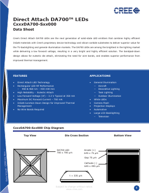 C450DA700-0210 Datasheet PDF Cree, Inc