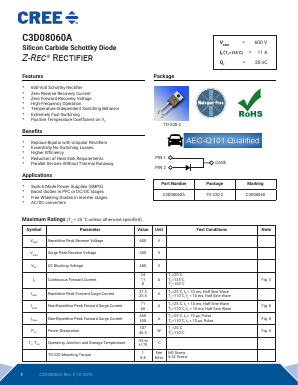 C3D08060A Datasheet PDF Cree, Inc
