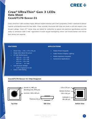 C450UT170-S1200-31 Datasheet PDF Cree, Inc
