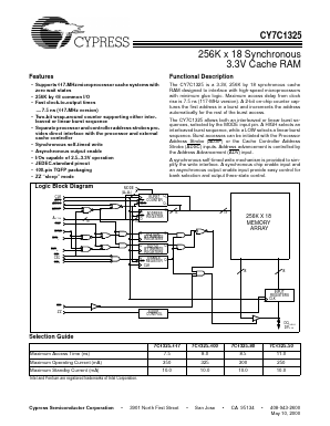 7C1325-50 Datasheet PDF Cypress Semiconductor
