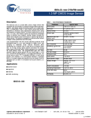 CYII5SC1300-EVAL Datasheet PDF Cypress Semiconductor