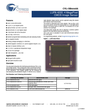 CYIL1SM4000AA-GWCES Datasheet PDF Cypress Semiconductor