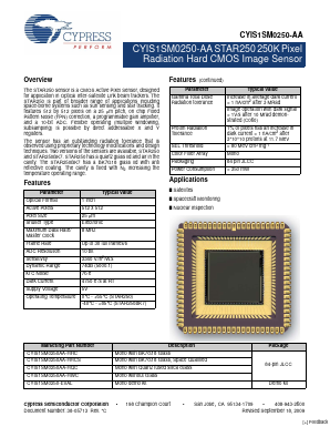 CYIS1SM0250-AA Datasheet PDF Cypress Semiconductor