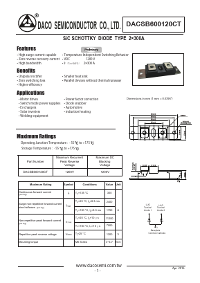 DACSB600120CT Datasheet PDF DACO SEMICONDUCTOR CO.,LTD.