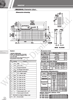 WX12864X Datasheet PDF DB Lectro Inc
