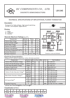 LB124E Datasheet PDF DC COMPONENTS
