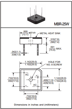 MBR351W Datasheet PDF DC COMPONENTS