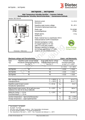 30CTQ035S Datasheet PDF DIOTEC Electronics Corporation