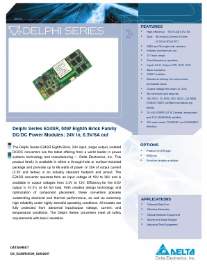 E24SR06508NRFA Datasheet PDF Delta Electronics, Inc.