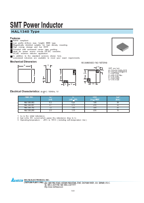 HAL1340-2R0 Datasheet PDF Delta Electronics, Inc.