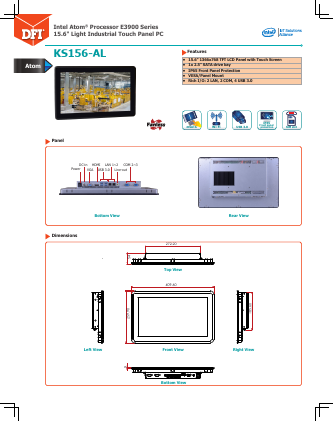 750-KS1561-100G Datasheet PDF DFI Inc