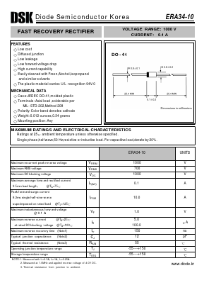 ERA34-10 Datasheet PDF Diode Semiconductor Korea