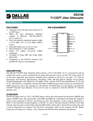 DS2188 Datasheet PDF Dallas Semiconductor -> Maxim Integrated