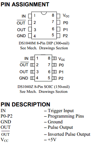 DS1040-B40 Datasheet PDF Dallas Semiconductor -> Maxim Integrated