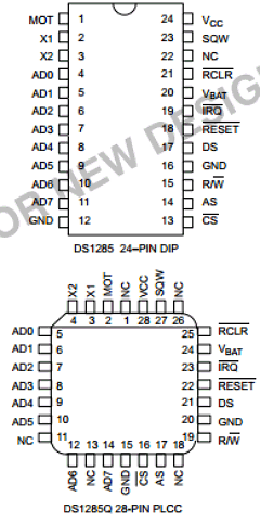 DS1285 Datasheet PDF Dallas Semiconductor -> Maxim Integrated