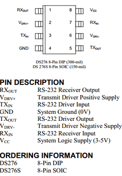 DS276SN/TR Datasheet PDF Dallas Semiconductor -> Maxim Integrated
