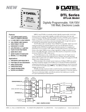 DTL4A Datasheet PDF  DATEL Data Acquisition products 
