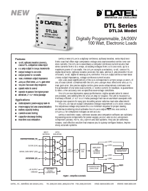 DTL3A Datasheet PDF  DATEL Data Acquisition products 