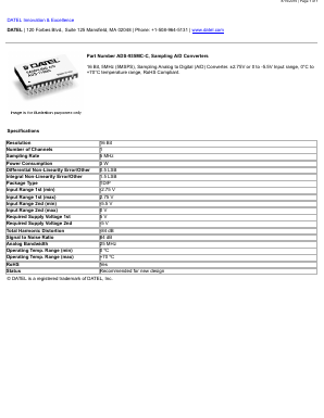 ADS-935MC-C Datasheet PDF  DATEL Data Acquisition products 