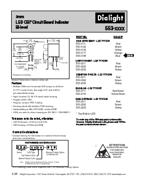 553-0122 Datasheet PDF Dialight Corporation