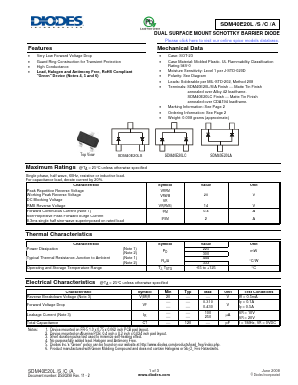 SDM40E20LA Datasheet PDF Diodes Incorporated.