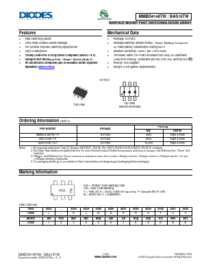 BAS16TW-13-F Datasheet PDF Diodes Incorporated.