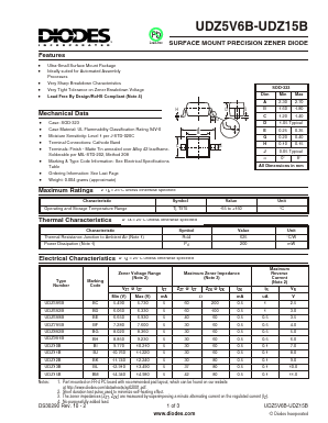 UDZ10B Datasheet PDF Diodes Incorporated.