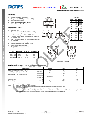 DDA142TU-7-F Datasheet PDF Diodes Incorporated.