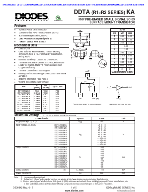 DDTA123JKA-7-F Datasheet PDF Diodes Incorporated.