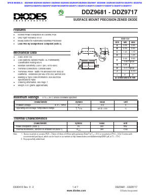 DDZ9683-7 Datasheet PDF Diodes Incorporated.