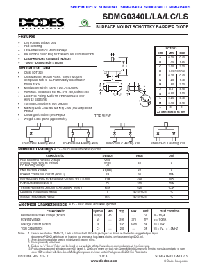 SDMG0340LS-7-F Datasheet PDF Diodes Incorporated.