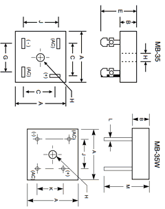 MB35W-10 Datasheet PDF Diodes Incorporated.