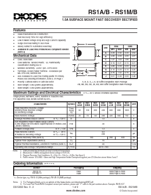 RS1AB-13 Datasheet PDF Diodes Incorporated.