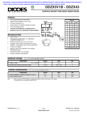 DDZX33-7 Datasheet PDF Diodes Incorporated.