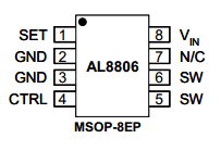 AL8806 Datasheet PDF Diodes Incorporated.