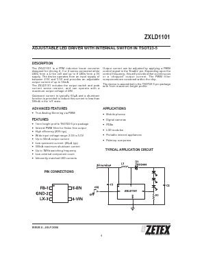 ZXLD1101 Datasheet PDF Diodes Incorporated.