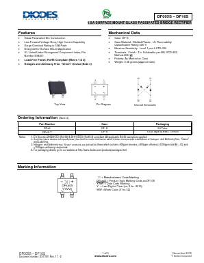 DF01S-T Datasheet PDF Diodes Incorporated.