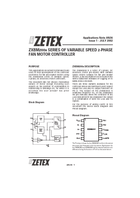 ZXBM200X Datasheet PDF Diodes Incorporated.