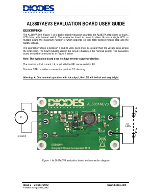 AL8807AEV3 Datasheet PDF Diodes Incorporated.