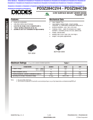PD3Z284C13-7 Datasheet PDF Diodes Incorporated.