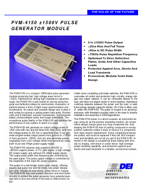 PVM-4150 Datasheet PDF Directed Energy, Inc. An IXYS Company