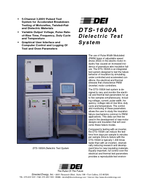 DTS-1600A Datasheet PDF Directed Energy, Inc. An IXYS Company